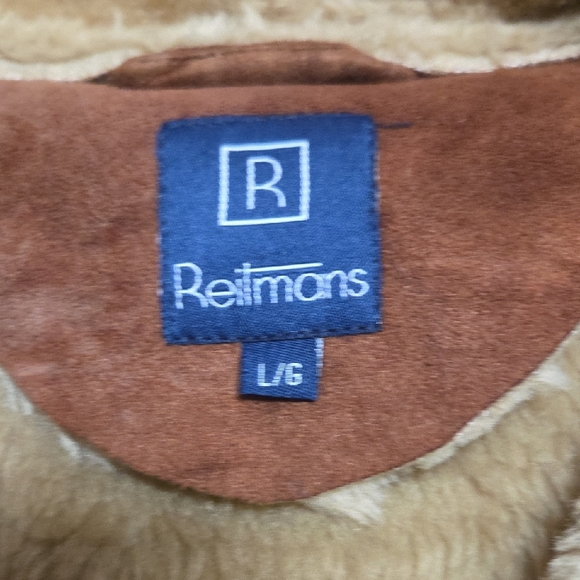 LED ZEPPLIN Upcycled Shearling Jacket - Picture 4 of 7